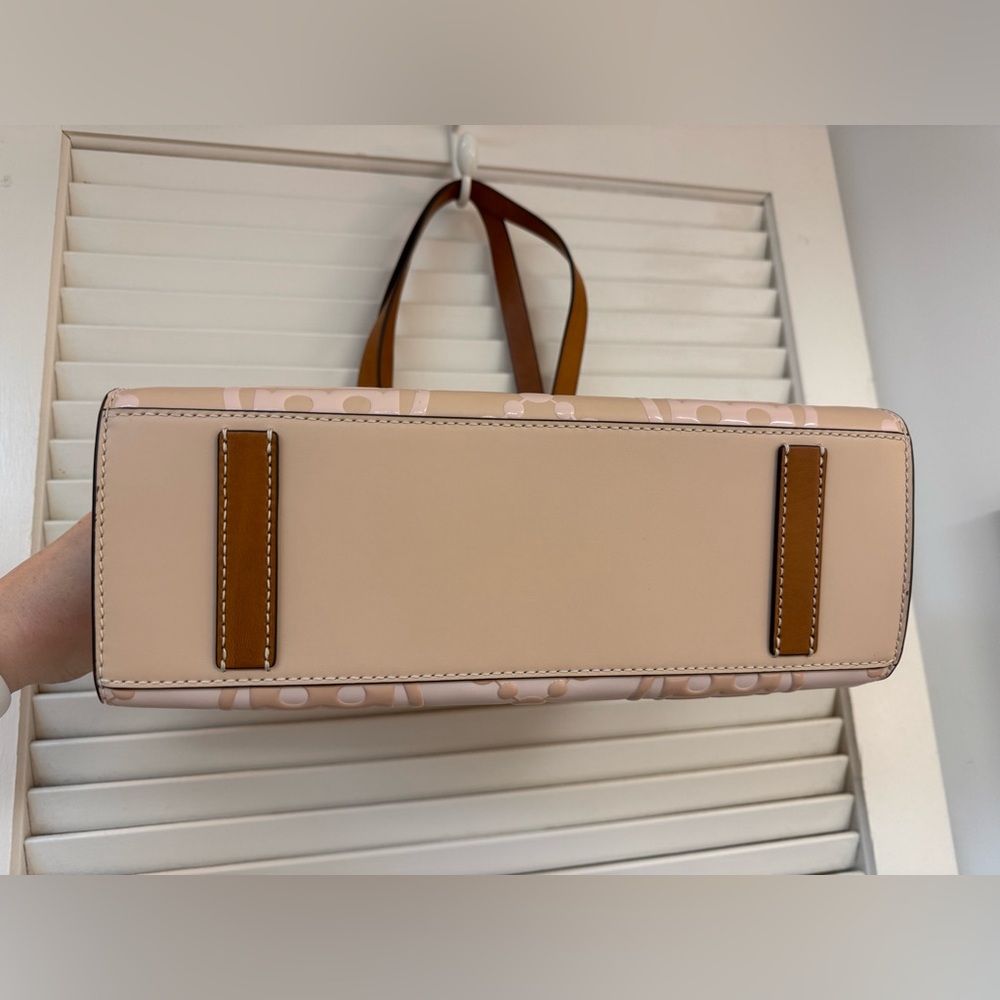 Tory Burch Pink and Tan Tote Bag - Picture 6 of 12